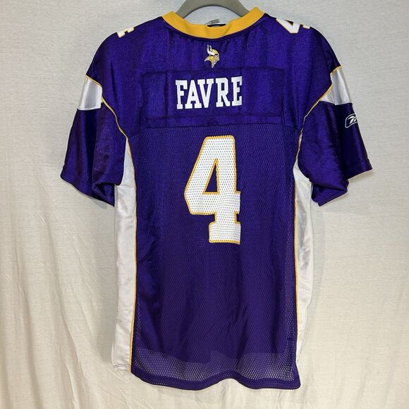 Minnesota Vikings Brett Favre #4 Jersey Reebok Youth XL NFL Team Apparel - Picture 6 of 8
